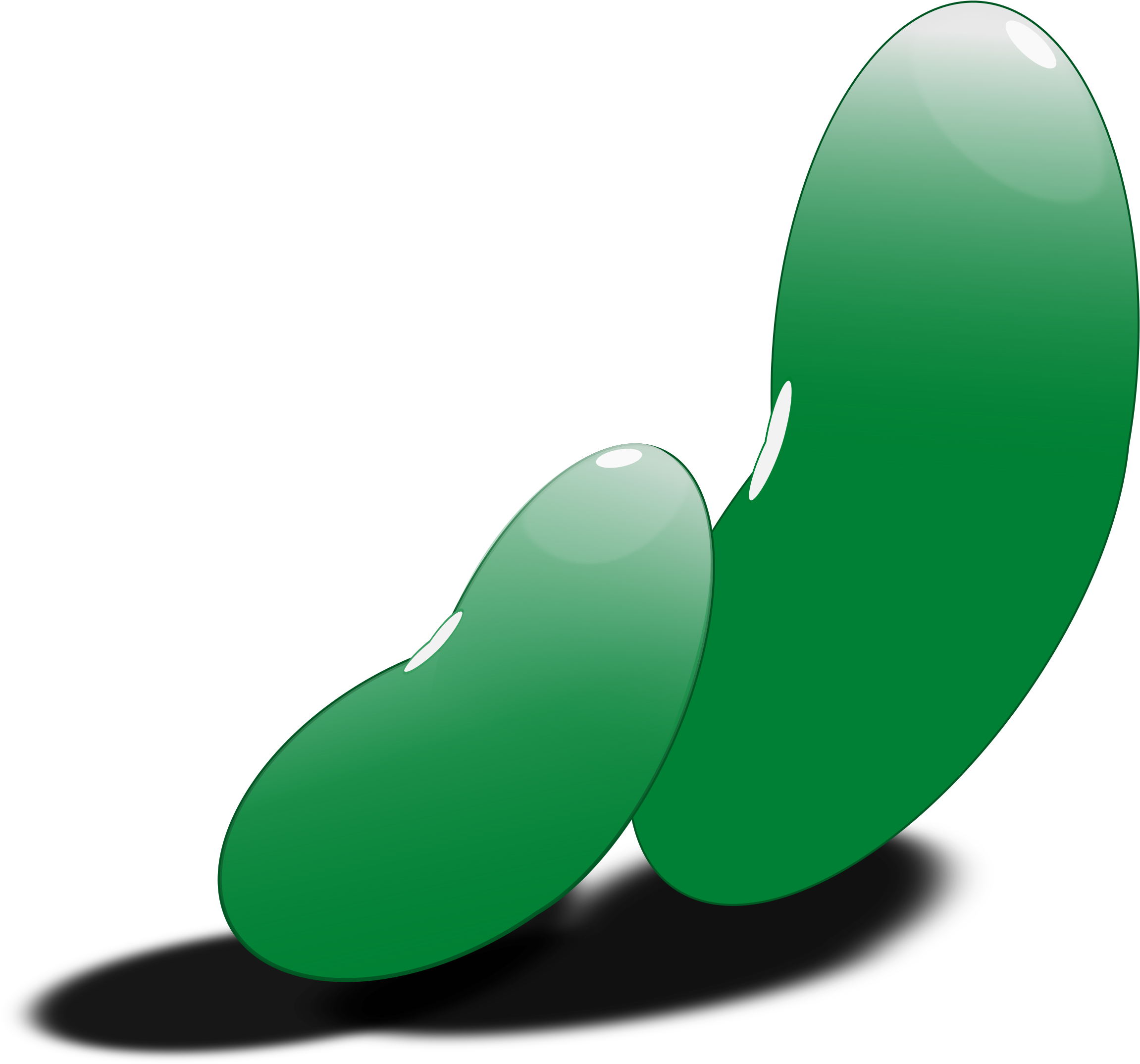 Beans - Green Bean Seed Clipart (2400x2613)