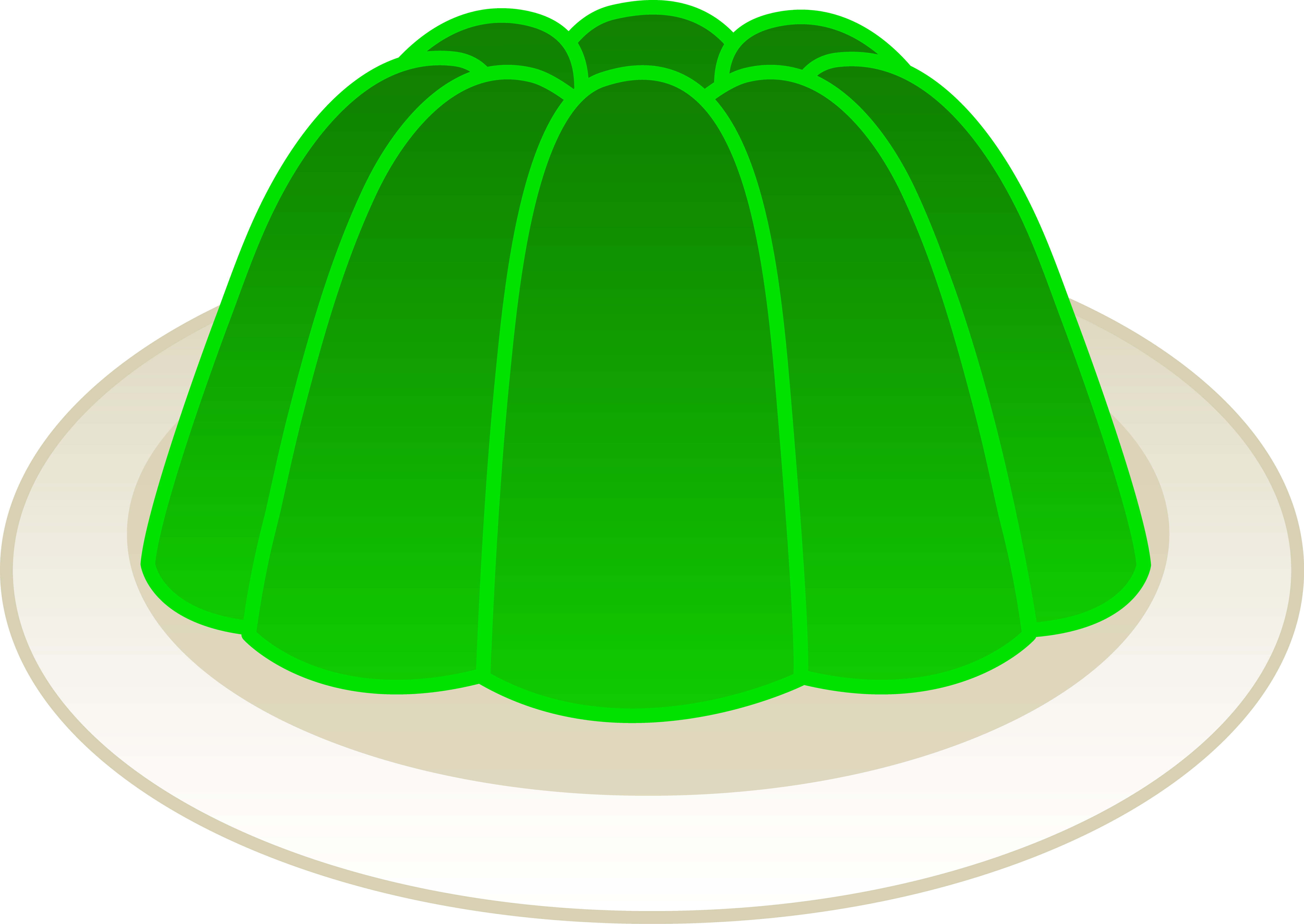 Numbness Clipart - Green Gelatin (6341x4496)