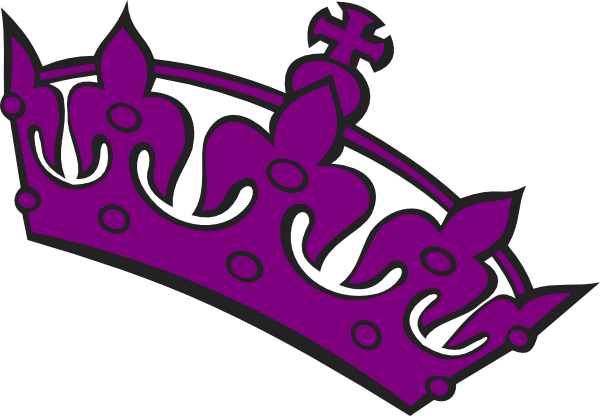 Purple Tilted Tiara Clip Art At Clker - Tiara Clipart (600x416)