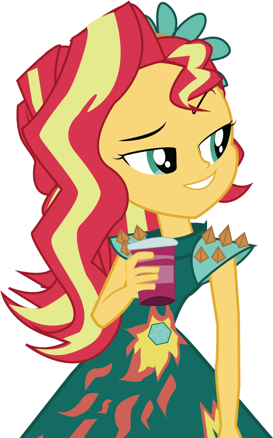 Loe Sunset Gala Dress By Jongoji245 - Cartoon (1024x1537)