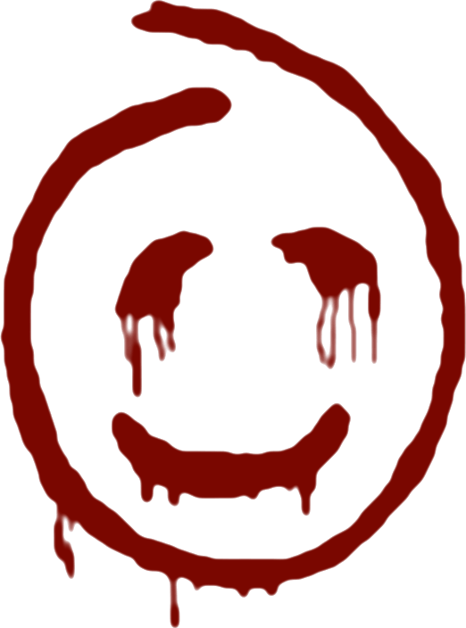 Red Smiley Face - Red John Smiley Face (522x704)