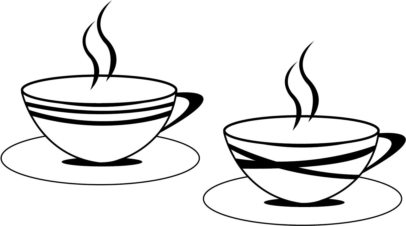 Teacups - Line Art (1500x1500)