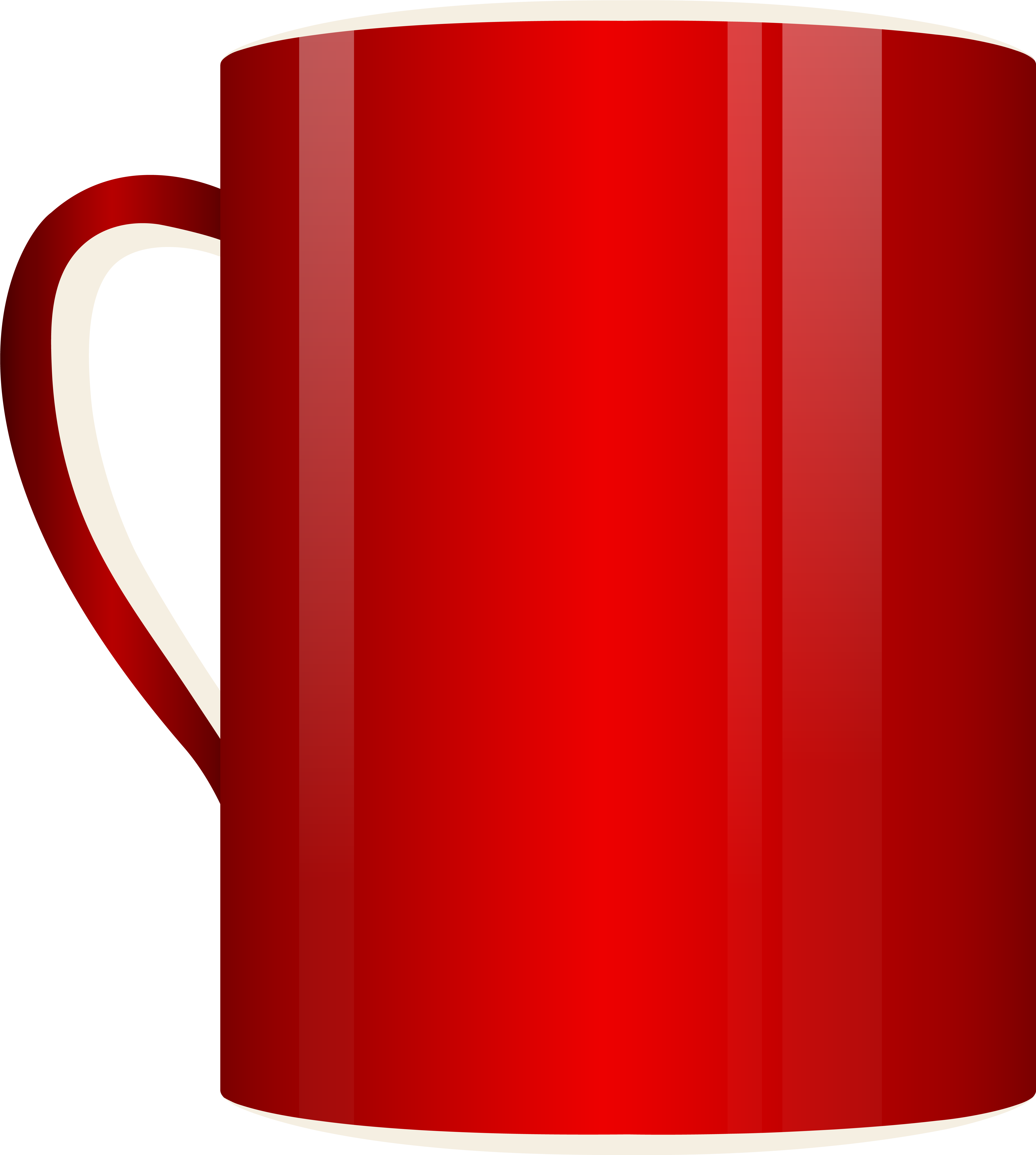 Red Cup Png Clipart - Red Mug Clip Art (5337x5906)