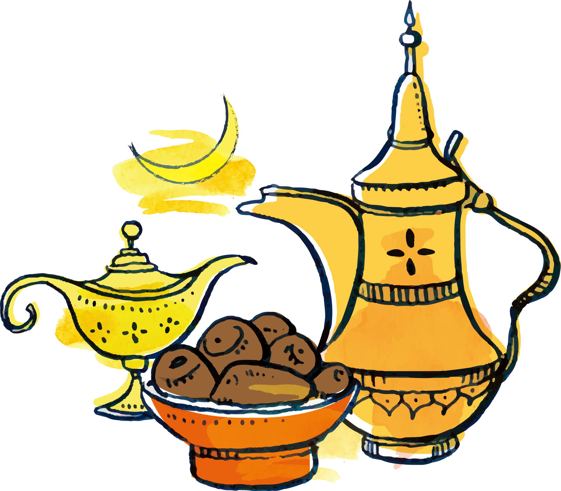 Fasting In Islam Ramadan Clip Art - Clipart Ramadan Date Png (1922x1682)