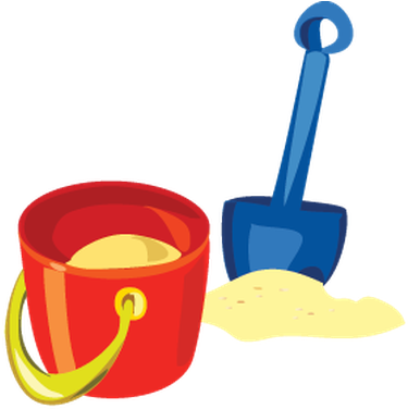 Baby Items On The Beach - Beach Clipart (421x399)