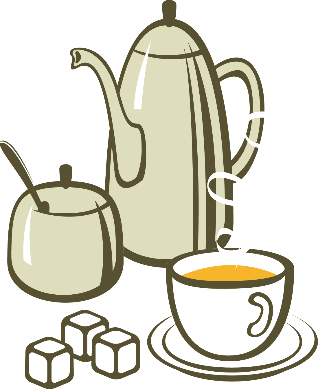 Tea Coffee Breakfast European Cuisine Clip Art - Tea Coffee Breakfast European Cuisine Clip Art (1099x1344)