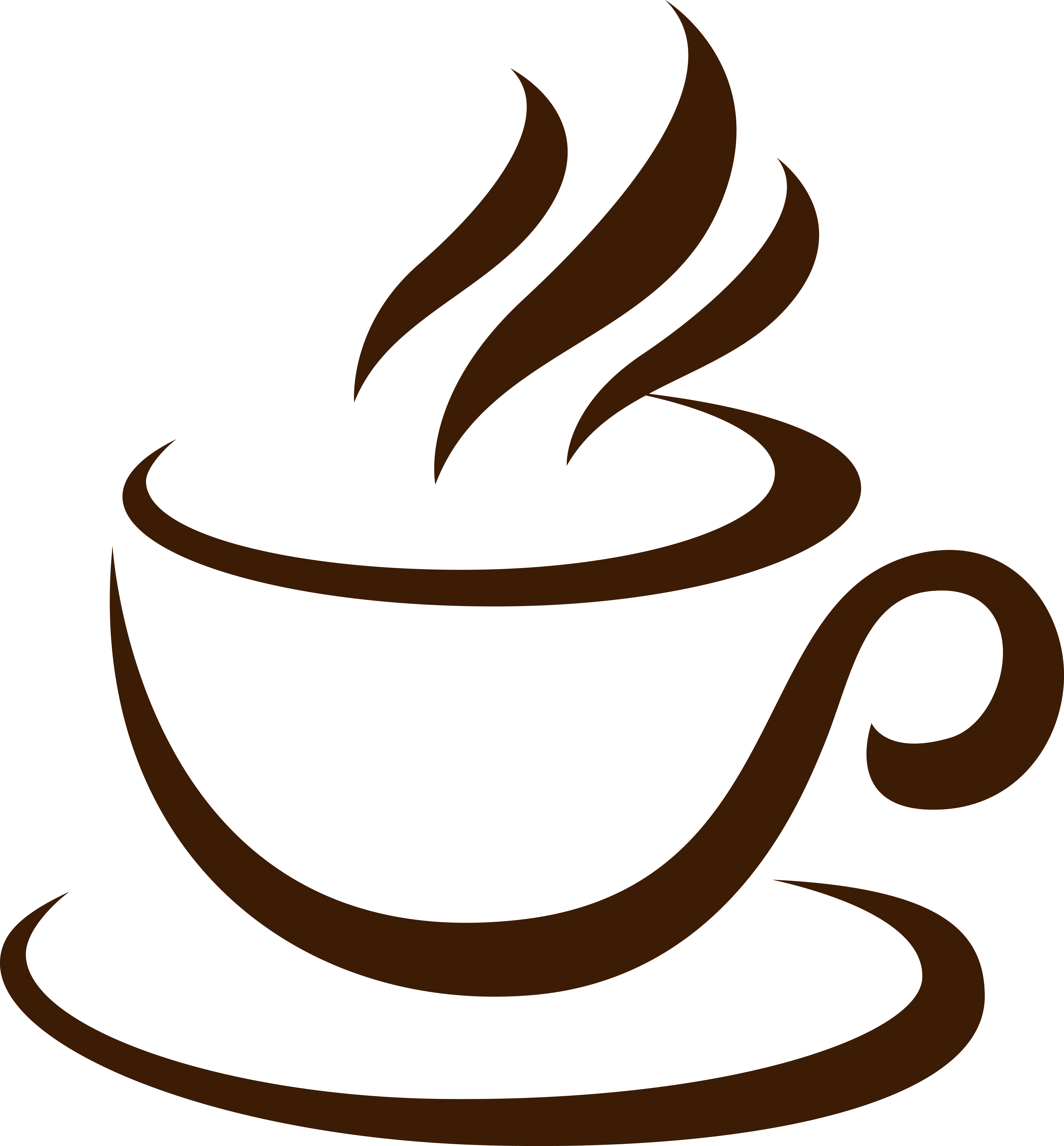 Coffee Cup Cappuccino Cafe - Hot Coffee Vector Png (5930x6387)
