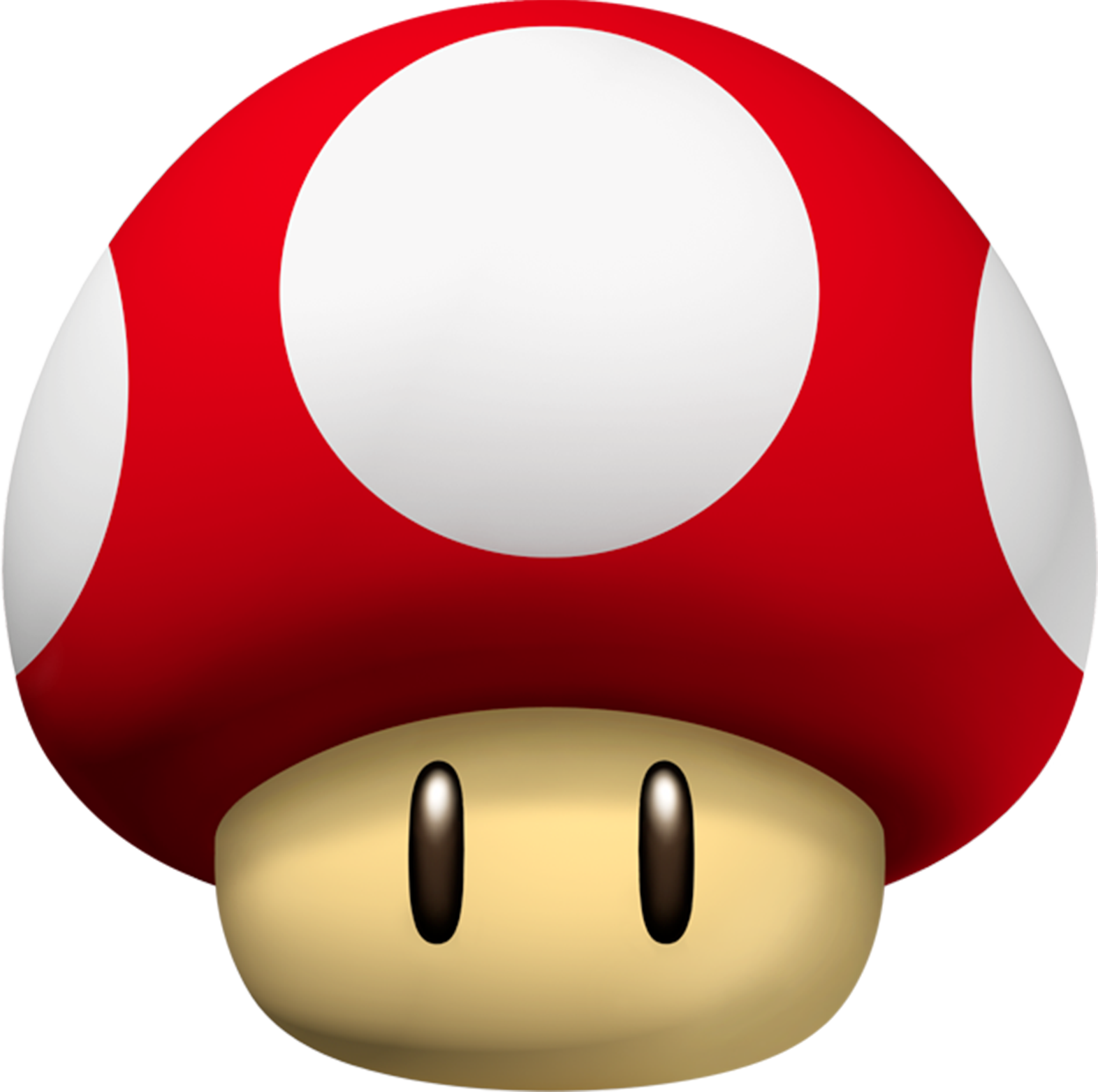 New Super Mario Bros - Mario Power Up Mushroom (1572x1564)