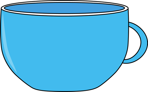 Blue Cup Cliparts - Blue Cup Clip Art (500x311)