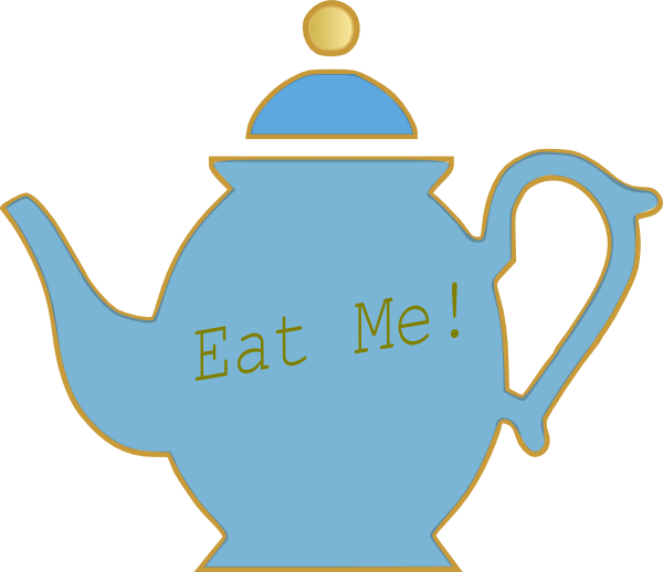 Teapot Clip Art - Png Clipart Alice In Wonderland (600x518)