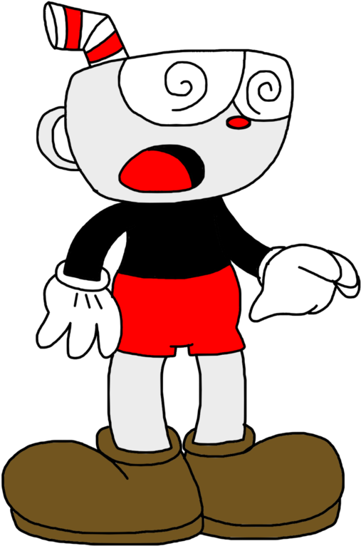 Cuphead With Spirals On Eyes By Marcospower1996 - Marcospower1996 Cuphead (894x894)