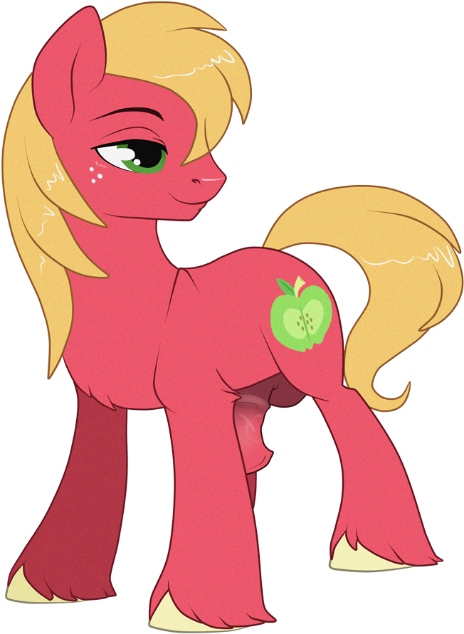 Sugarcup, Balls, Big Macintosh, Earth Pony, Explicit, - Cartoon (700x932)