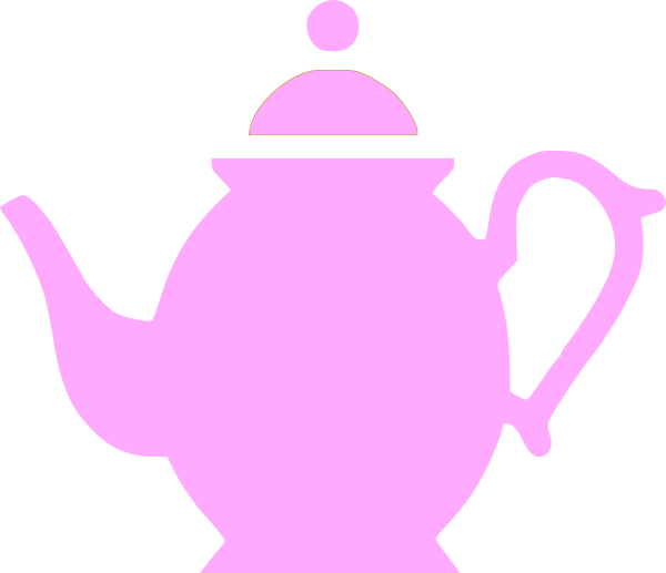 Purple Teapots Clip Art (600x517)