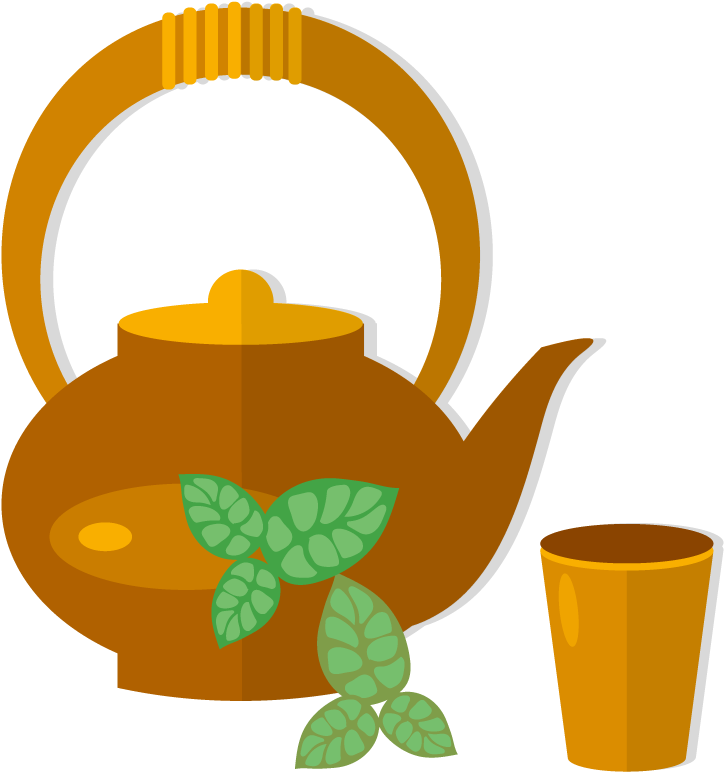 Teapot Teacup Green Tea - Teacup (1000x1000)