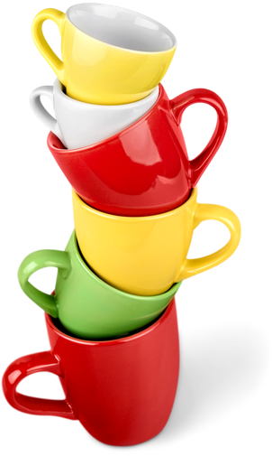 Stack Of Cups - Royalty-free (343x550)