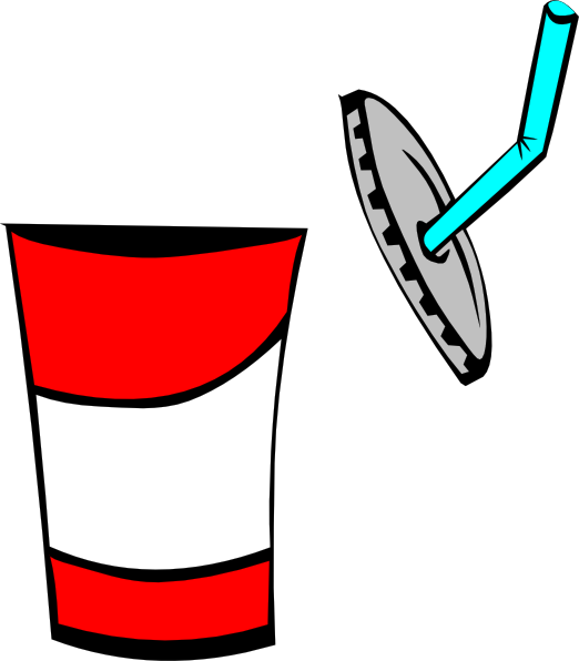 Open Cup Clip Art - Cup With Lid Clip Art (522x596)