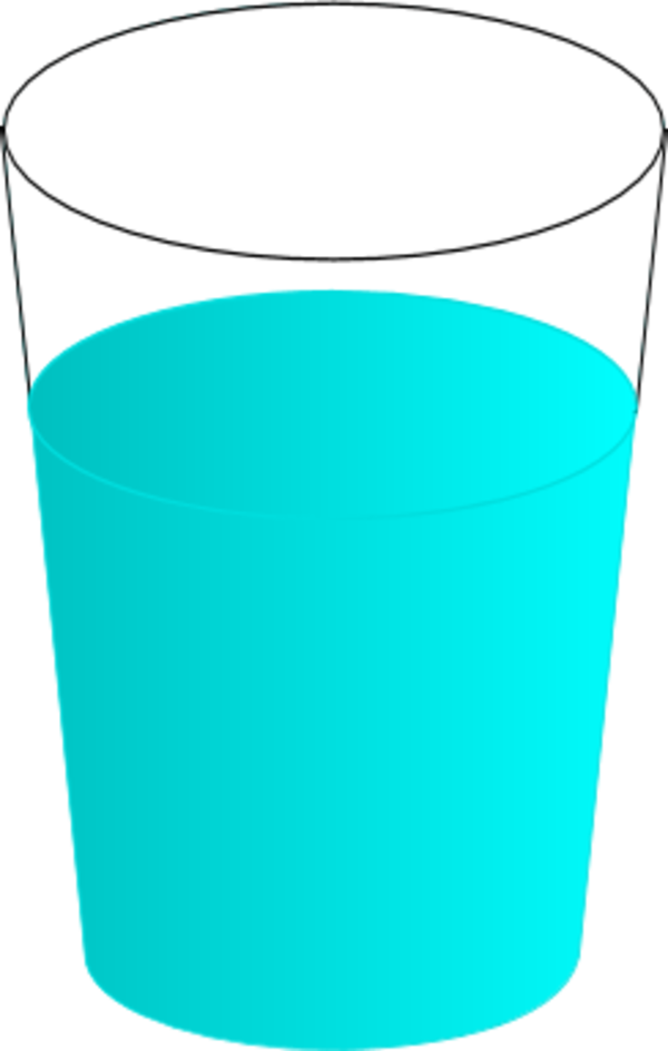 Water Glass Clipart - Water Glass Clipart (600x944)