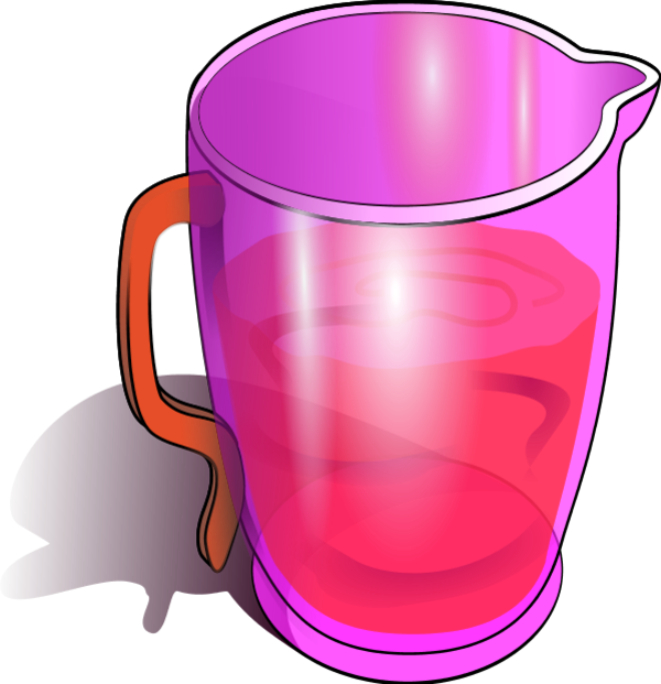 Red Jug - Jug Clip Art (600x621)