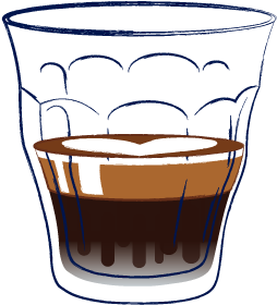 Double Espresso On Equal Parts Hot Water In A W/ Dash - Guinness (390x350)