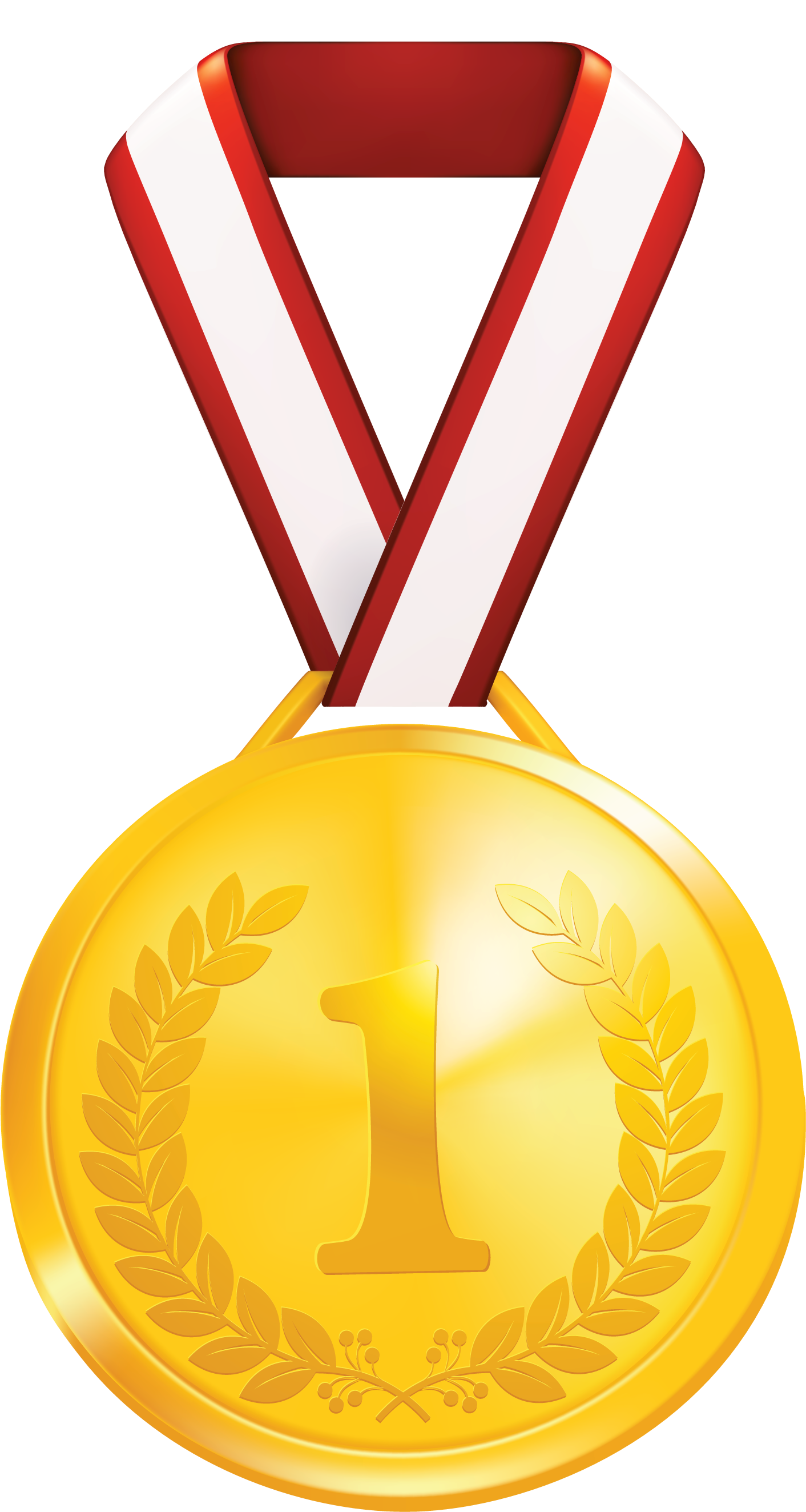 Gold Medal Laurel Wreath Clip Art - Clip Art Gold Medal (1665x2711)