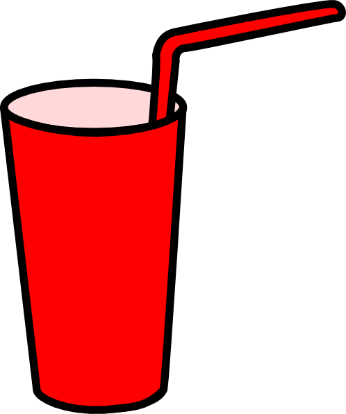 Drink Cup Cliparts - Drink With Straw Clipart (498x597)