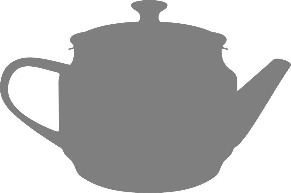 Teapot Clipart Vector - Tea Pot Silhouette Png (960x637)