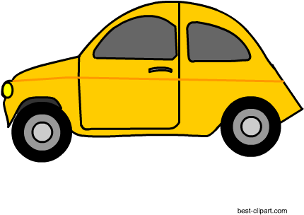 Yellow Car Free Clip Art - Car (450x450)