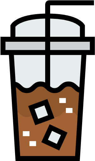 Iced Coffee Free Icon - Iced Coffee Clipart Png (512x512)