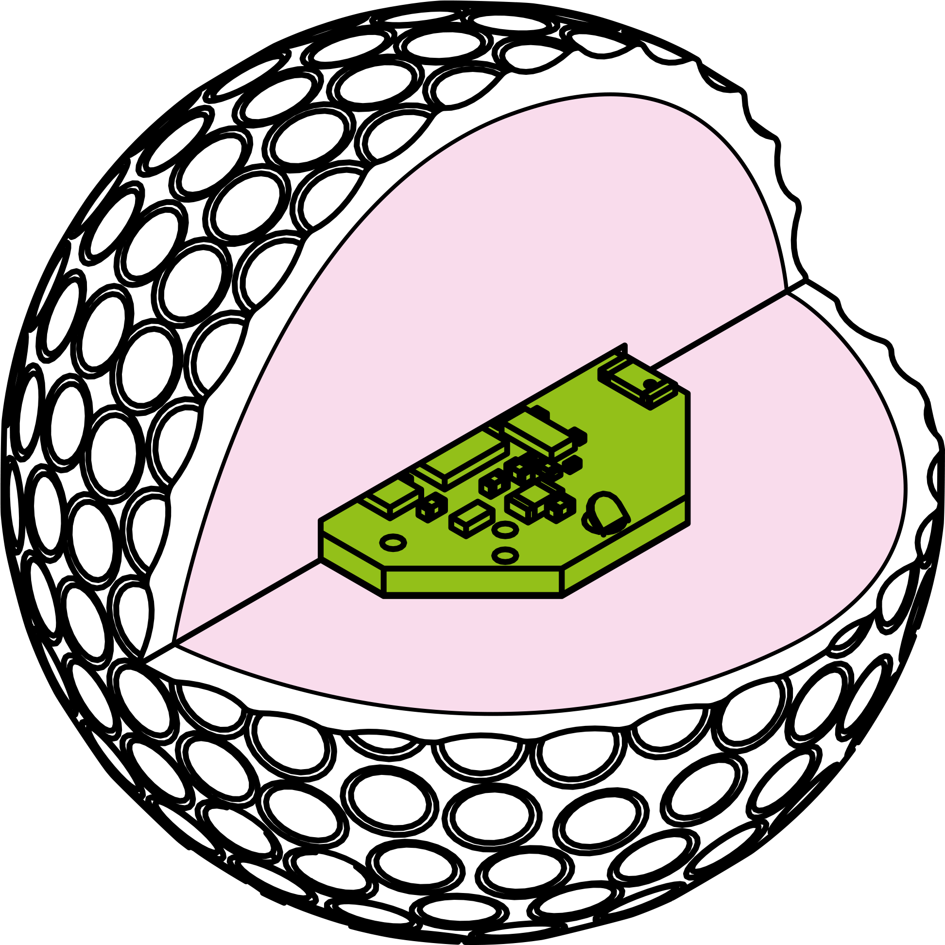 The Neverlost Golf Ball Looks, Weighs, And Behaves - Never Lost Golf Ball (2048x2048)