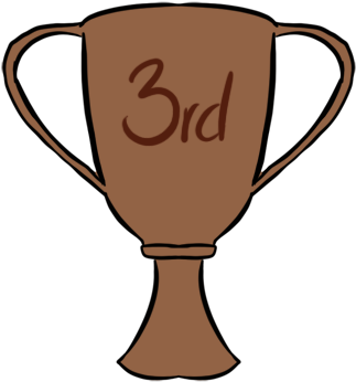 Argentievetri 7 3 Argentiestables 3rd Place Trophy - 3rd Place Trophy Png (350x350)