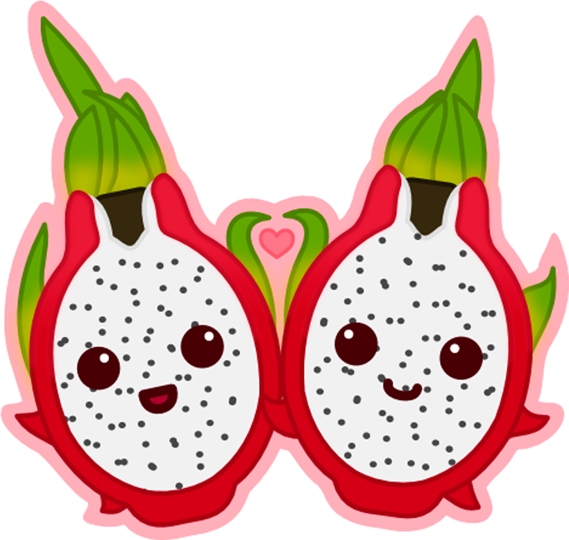 Pitaya Fruit Salad Berry Clip Art - Dragon Fruit Cartoon Png (1280x800)