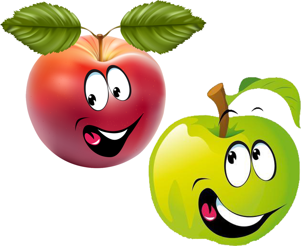 Fruit Smiley Cartoon Clip Art - Smiley Fruit (1024x827)