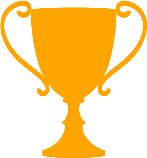Trophy Clipart Orange - Trophy Icon (512x512)