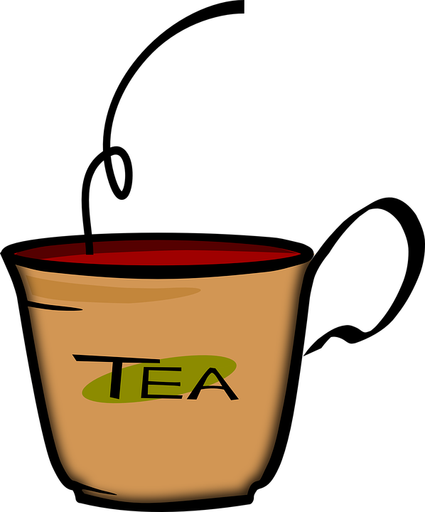 Tea Clipart Hot Beverage - Tea Clipart (598x720)