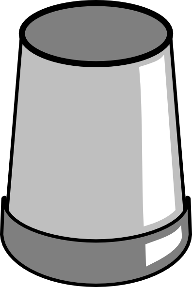 Silver Cup Clip Art - Clipart Upside Down Glass (396x593)