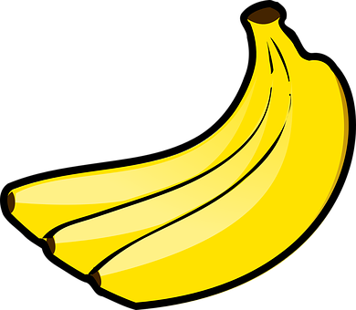 Banana Bunch Fruit Food Bananas Fruits Yel - Banana Clipart (390x340)