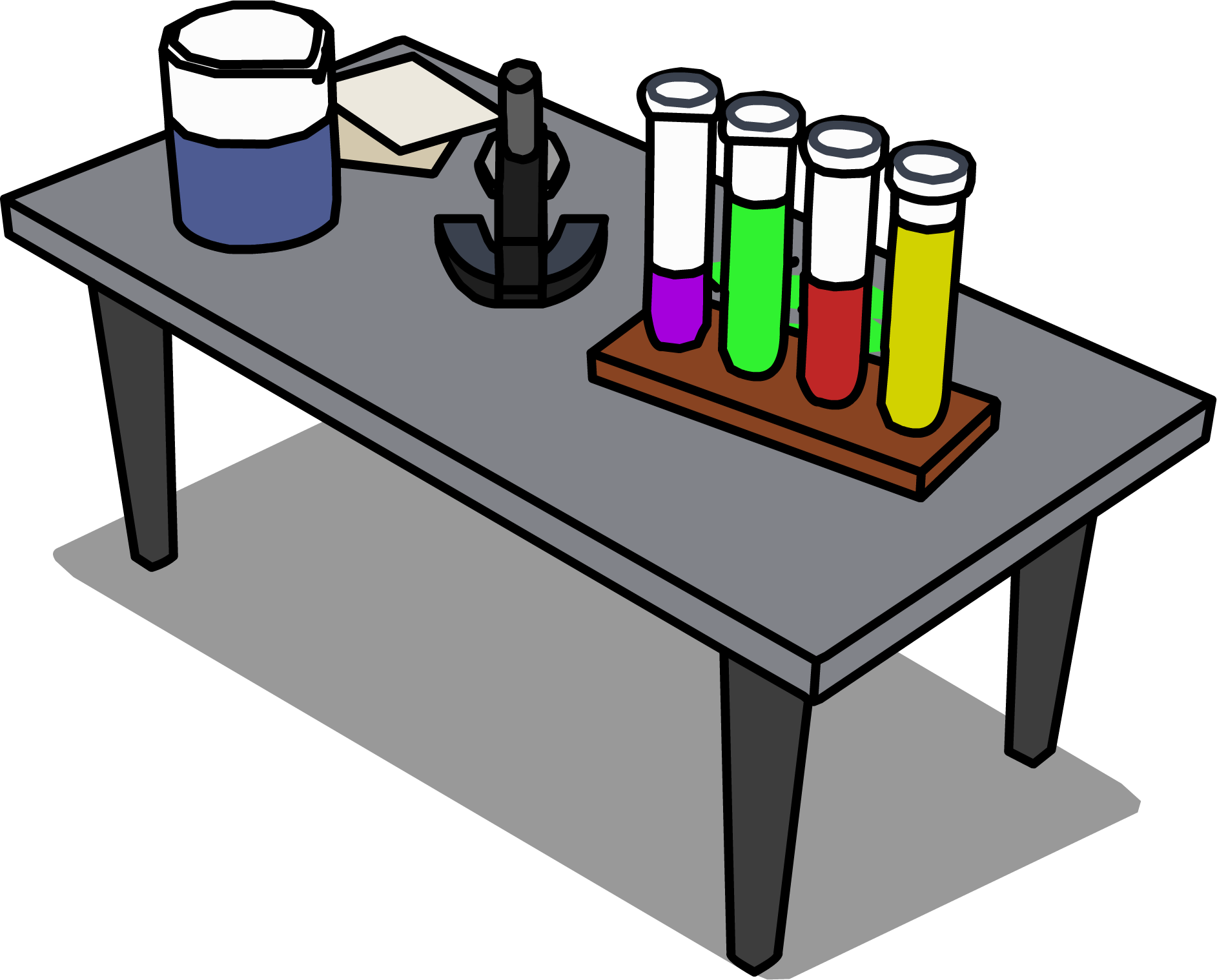 Laboratory Desk Sprite 006 - Lab Table Clip Art (1885x1518)