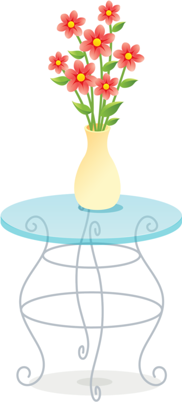 Яндекс - Фотки - Flower Vase With Table Clip Art (355x800)