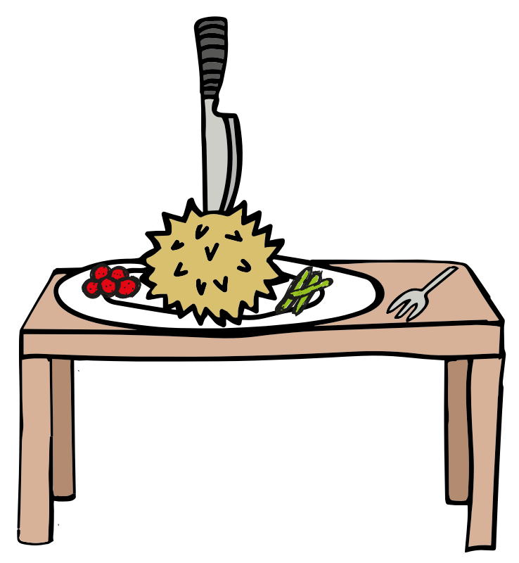 Medium Image - Smelly Durian Clip Art (738x800)