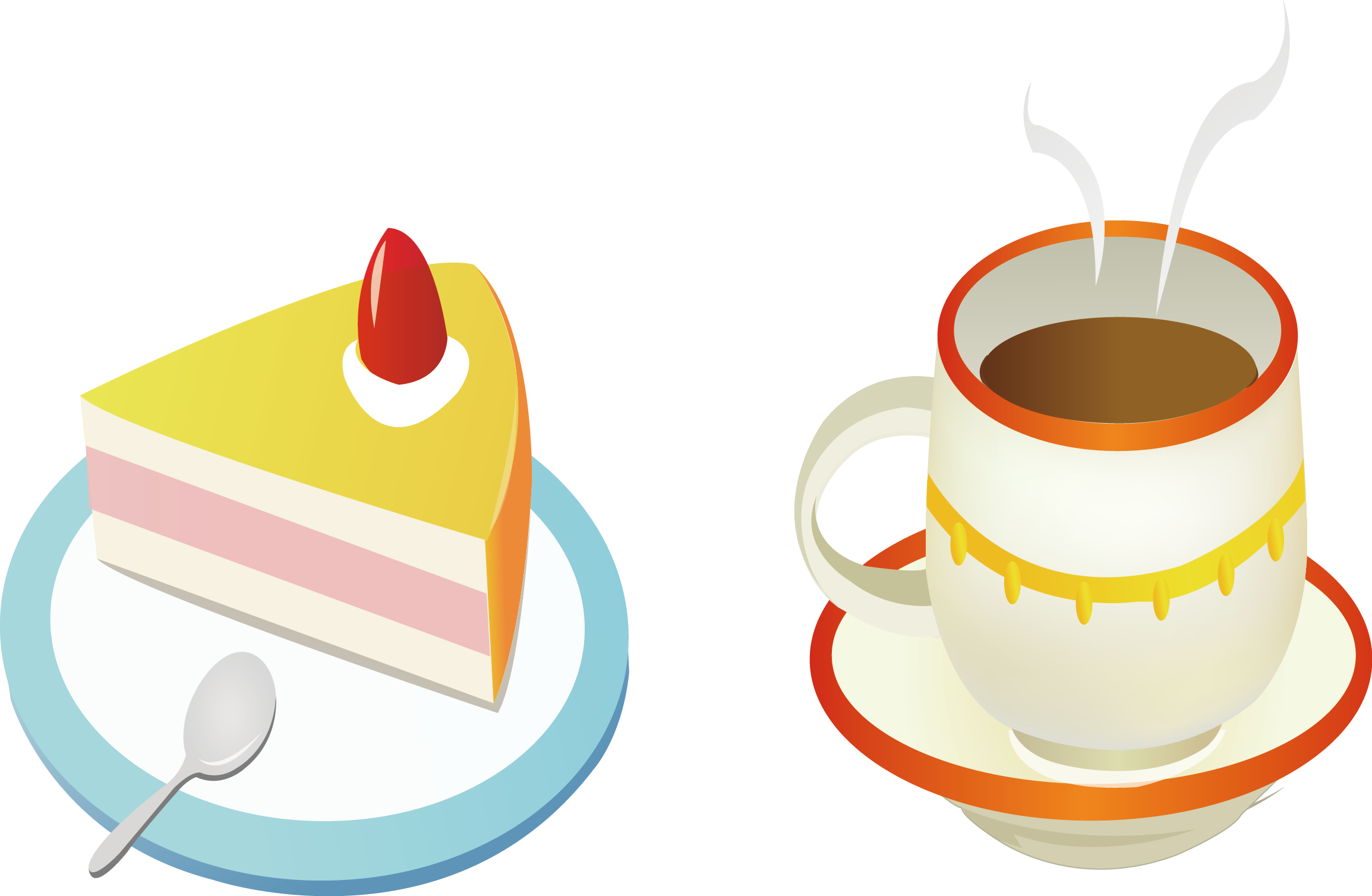 Coffee Cup Cafe Birthday Cake Torte - Coffee Cup Cafe Birthday Cake Torte (2309x1508)