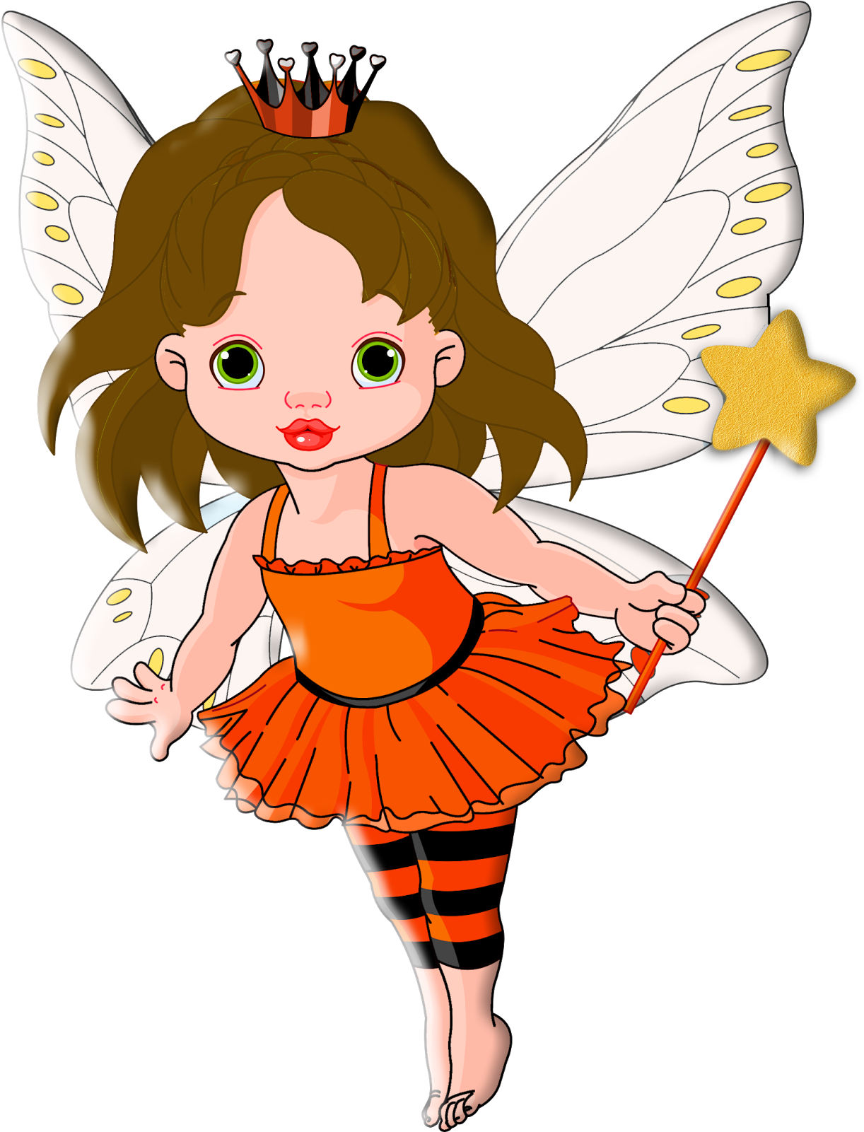 Princess And Fairytale Clipart - Illustration Of Halloween Baby Fairy And He Magnet (1287x1600)