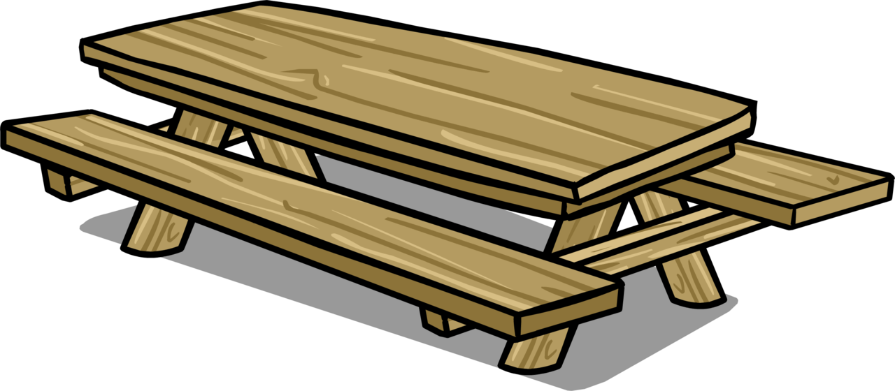 Picnic Table Sprite 003 - Transparent Picnic Table Clip Art (1280x560)