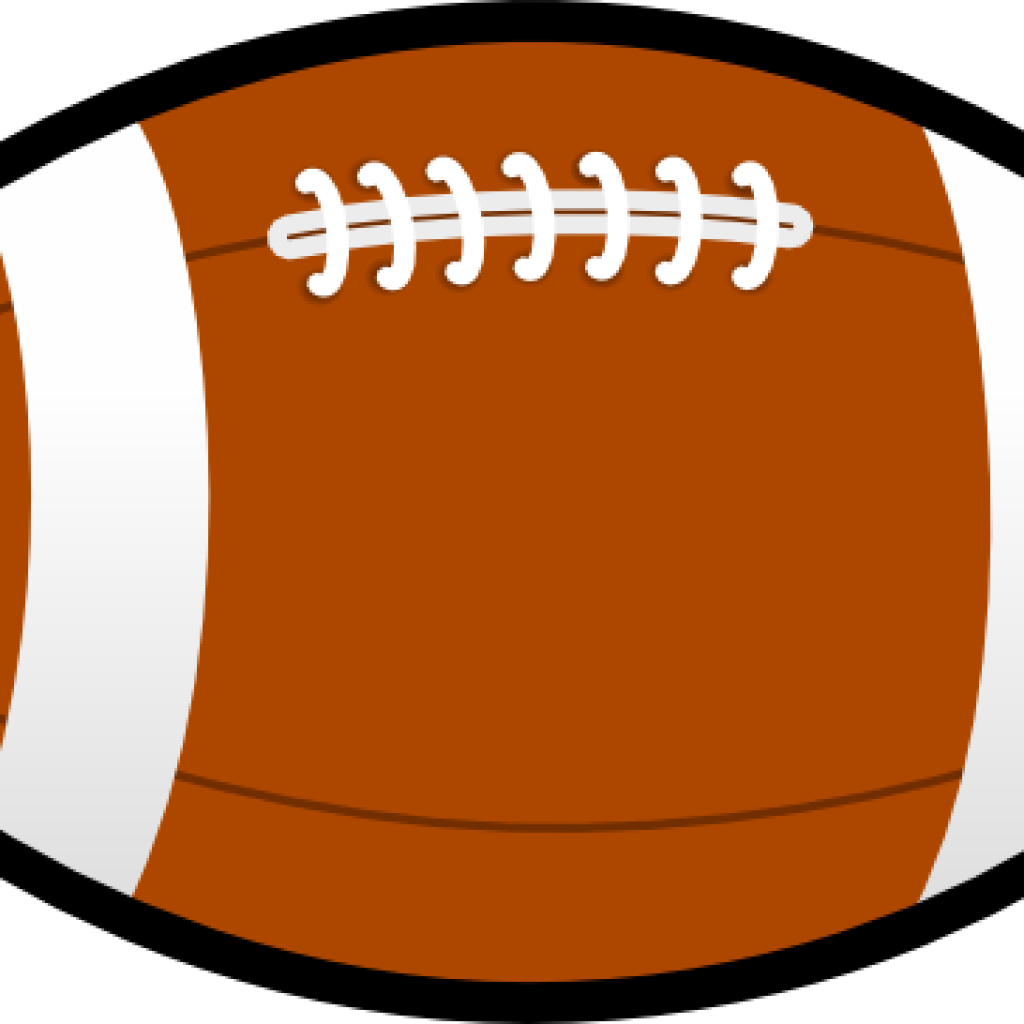 Flag Football Clipart Flag Football Clipart Black And - Pelota De Futbol Americano Dibujo (1024x1024)