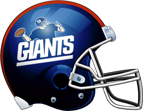 Giants Football Clipart - Ny Giants Helmet Logo (510x400)