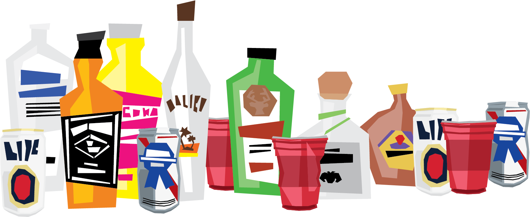 Liquor Clipart Party Drink Alcohol Party Clip Art 1879x900 Png Clipart Download
