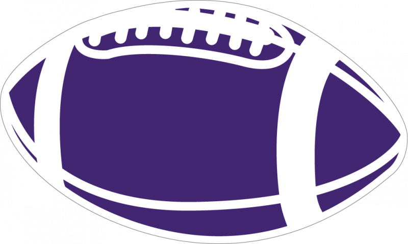 Purple Football Clipart - Purple Football Clipart (800x479)