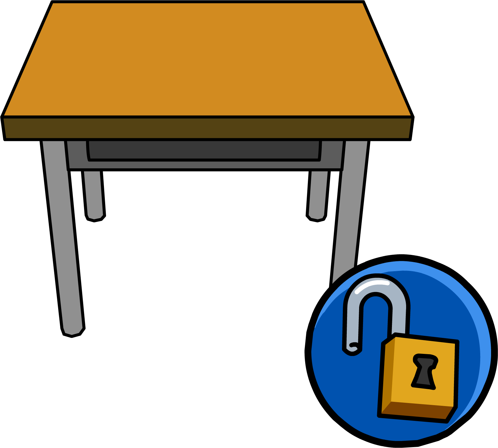 Classroom Desk Png - Table Clipart (1653x1485)