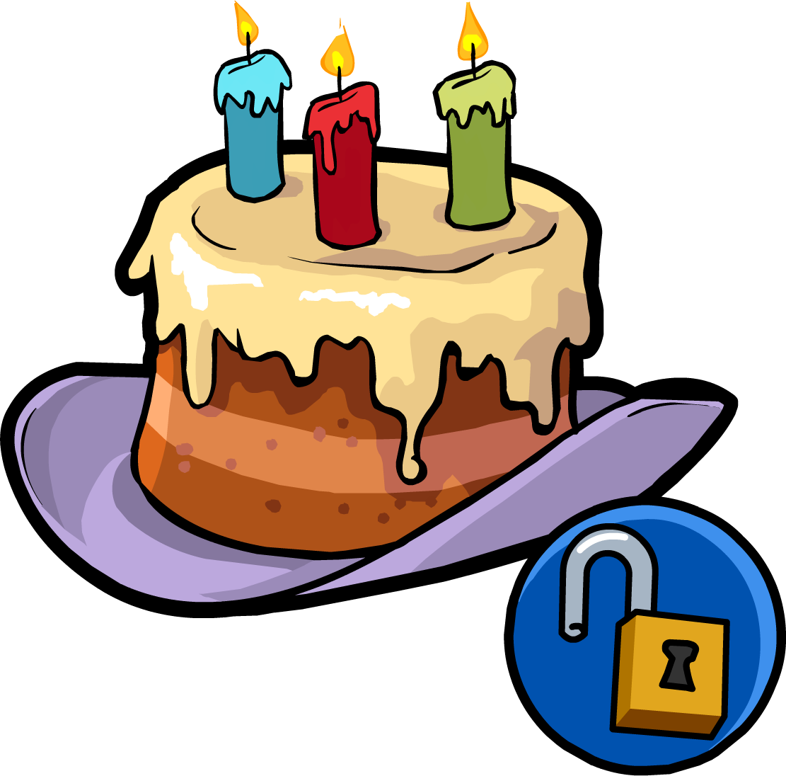 Happy Birthday Hat - Club Penguin Birthday Cake (1111x1096)