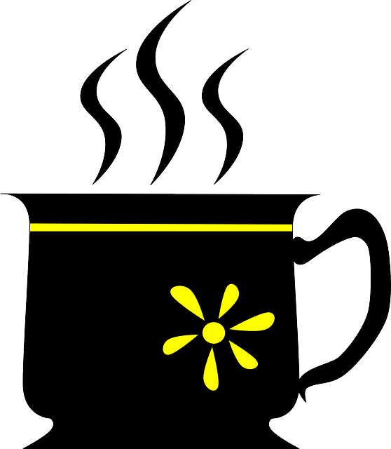 Corner, Yellow, Cup, Flower, Flowers, Cartoon - Corner, Yellow, Cup, Flower, Flowers, Cartoon (558x640)