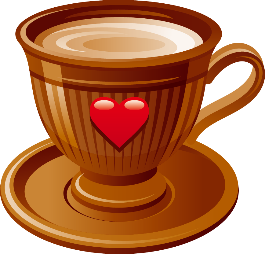 Coffee Cup Drink Chocolate Cafe - Xicara De Cafe Vector (868x831)